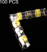 100 STKS AWG12-10 4-6mm Afdichting Krimpkous Stuikdraadconnectoren Geel Terminals Soldeerhuls (geel)