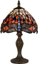 Tiffany Style Tafellamp - Lamp Art Nouveau - Glas in lood - 35 cm hoog