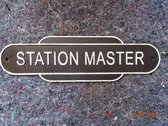 Station Master - gietijzer muurbord