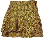 Nobell' Meisjes rokken Nobell' Noa fancy drape short Zebra AOP ski Yellow Gold 170/176