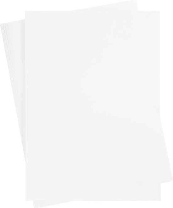 Carton, A2 420x600 mm, 180 gr, blanc neige, 10 feuilles