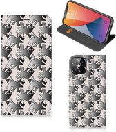 Smartphone Hoesje iPhone 12 Pro Max Book Wallet Case Salamander Grey