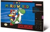 SUPER NINTENDO - Houten wandbord 20x29.5 - Super Mario World