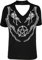 Restyle Top -M- Antlers pagan Zwart