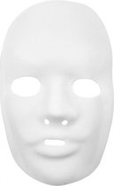 Masker 24 X 15,5 Cm Wit Kunststof