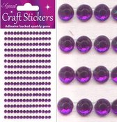Oaktree - Stickers Diamantjes Paars (per vel) 4mm
