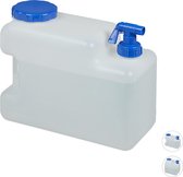 Relaxdays jerrycan met kraan - water jerrycan - watertank - waterreservoir - voor camping - 18 liter
