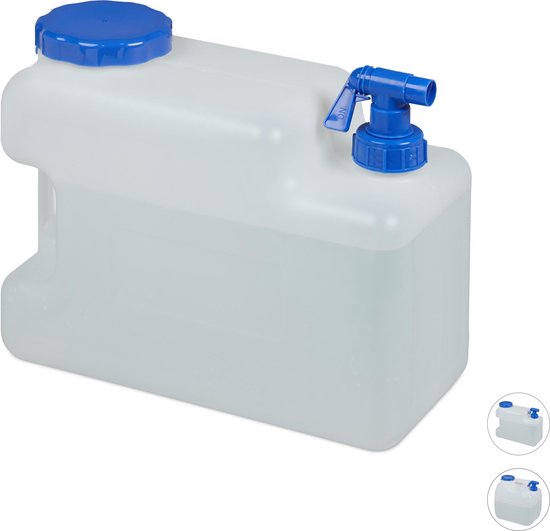 Relaxdays jerrycan met kraan - water jerrycan - watertank - waterreservoir  - voor... | bol