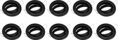 Spot Armatuur 10 Pack - GU10 Fitting - Inbouw Rond - Mat Zwart Aluminium - Kantelbaar Ø82mm - BSE