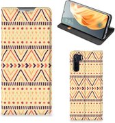 GSM Hoesje OPPO Reno3 | A91 Wallet Bookcase Aztec Yellow