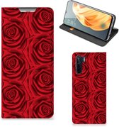 Mobiel Bookcase OPPO Reno3 | A91 Smart Cover Red Roses