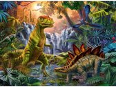 Ravensburger puzzel Oase van dinosauriërs - Legpuzzel - 100 stukjes