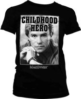 MacGyver Dames Tshirt -XL- Childhood Hero Zwart