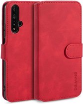 Huawei Honor 20 (S) / Huawei Nova 5T Retro Portemonnee Hoesje Rood