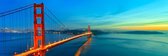 Schilderij -Golden Gate Bridge, san Francisco, USA, panorama, premium print print