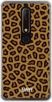 Nokia 6 (2018) Hoesje Transparant TPU Case - Leopard Print #ffffff