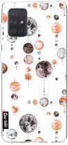 Casetastic Samsung Galaxy A71 (2020) Hoesje - Softcover Hoesje met Design - Moon Phases Print