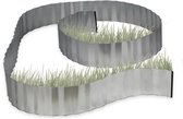relaxdays - bordure galvanisée - bordure de pelouse en métal - limiteur de racine - bordure