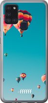 Samsung Galaxy A21s Hoesje Transparant TPU Case - Air Balloons #ffffff