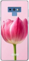 Samsung Galaxy Note 9 Hoesje Transparant TPU Case - Pink Tulip #ffffff