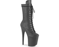 Pleaser - FLAMINGO-1050WR Plateau Laarzen - Paaldans schoenen - 42 shoes - Zwart