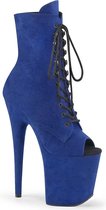 Pleaser Plateau Laarzen, Paaldans schoenen -39 Shoes- FLAMINGO-1021FS Paaldans schoenen Blauw