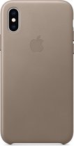 Apple Leren Hoesje voor iPhone Xs - Beige