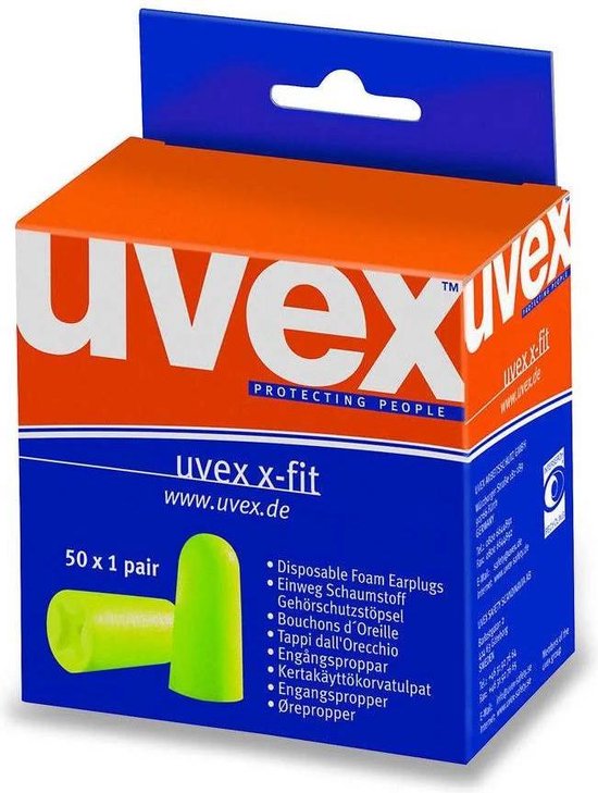 mini regelmatig hongersnood UVEX oordoppen X-fit. 50 paar in minidispenser | bol.com