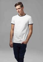 Urban Classics Heren Tshirt -2XL- Ringer Wit