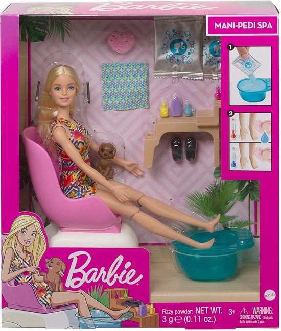 barbie mani pedi set