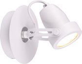 LED Plafondspot - Trion Guno - GU10 Fitting - 1-lichts - Rond - Mat Wit - Aluminium - BES LED