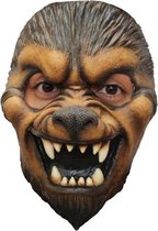Partychimp Wolf Gezichts Masker Halloween Masker voor bij Halloween Kostuum Volwassenen - Latex - One-size