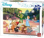 Disney King Puzzel - Peter Pan 500 st. kinderen en volwassenen -- 48 x 34 cm - Multi