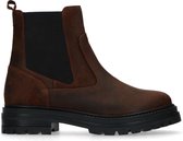 Sacha - Dames - Bruine suède chelsea boots - Maat 36