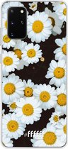 Samsung Galaxy S20+ Hoesje Transparant TPU Case - Daisies #ffffff