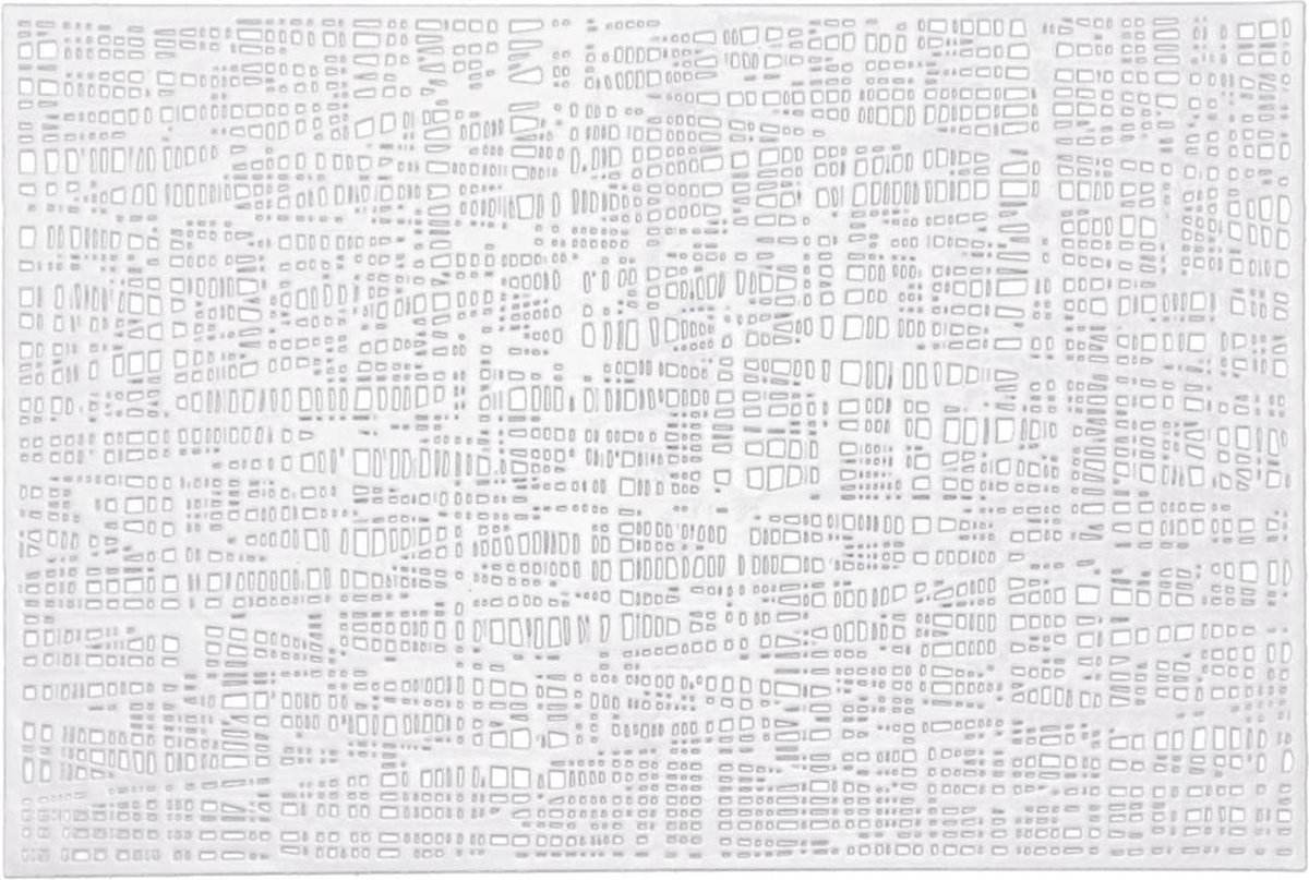 10x Rechthoekige placemats glanzend wit 30 x 45 cm - Zeller Tafeldecoratie - Borden onderleggers van kunststof