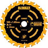 DeWalt DT10624 Extreme Cirkelzaagblad - 165 x 20 x 24T - Hout (Met Nagels)