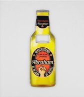 Bieropener -Magnetisch - Abraham - In cadeauverpakking met gekleurd lint