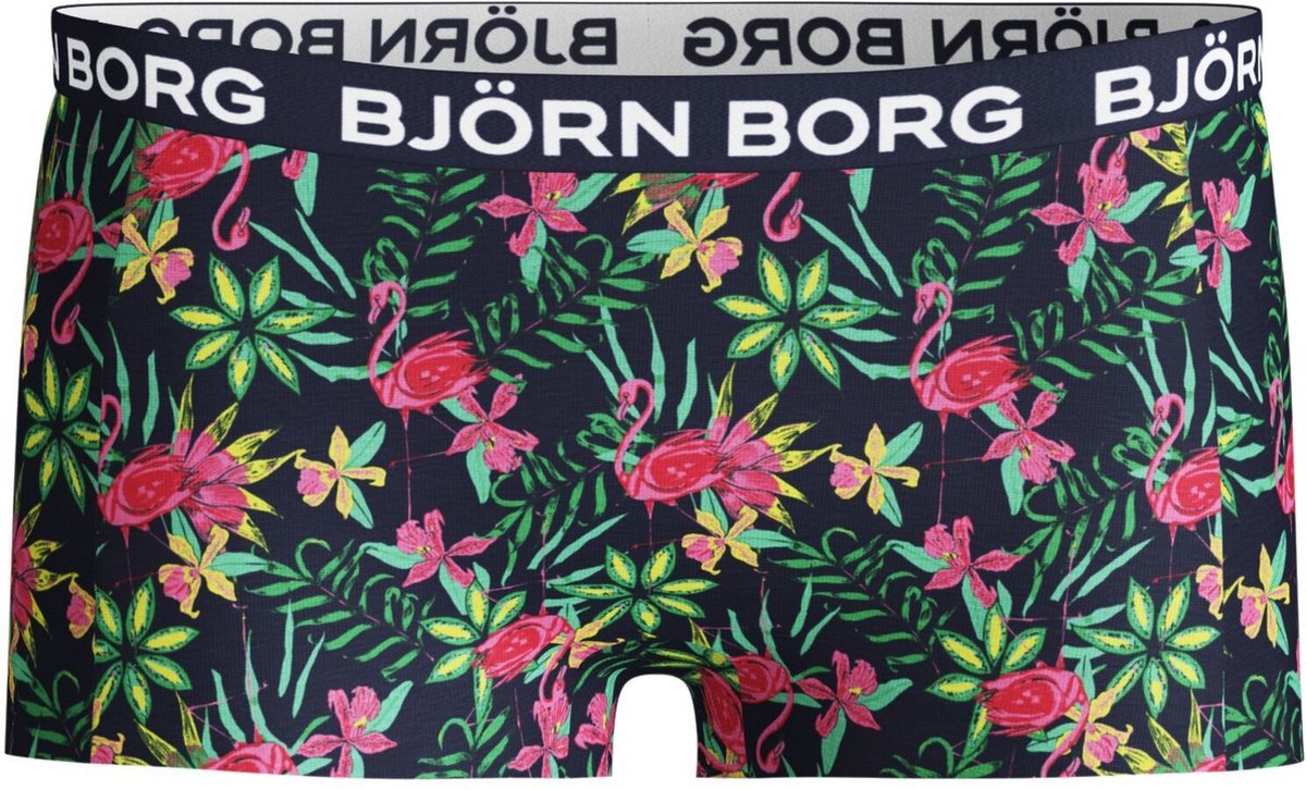 Björn Borg Meisjes 3-pack Exotic Minishorts Blauw Roze - 158 | bol.com