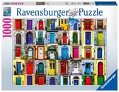 Ravensburger puzzel 1000 stukjes deuren van de wereld