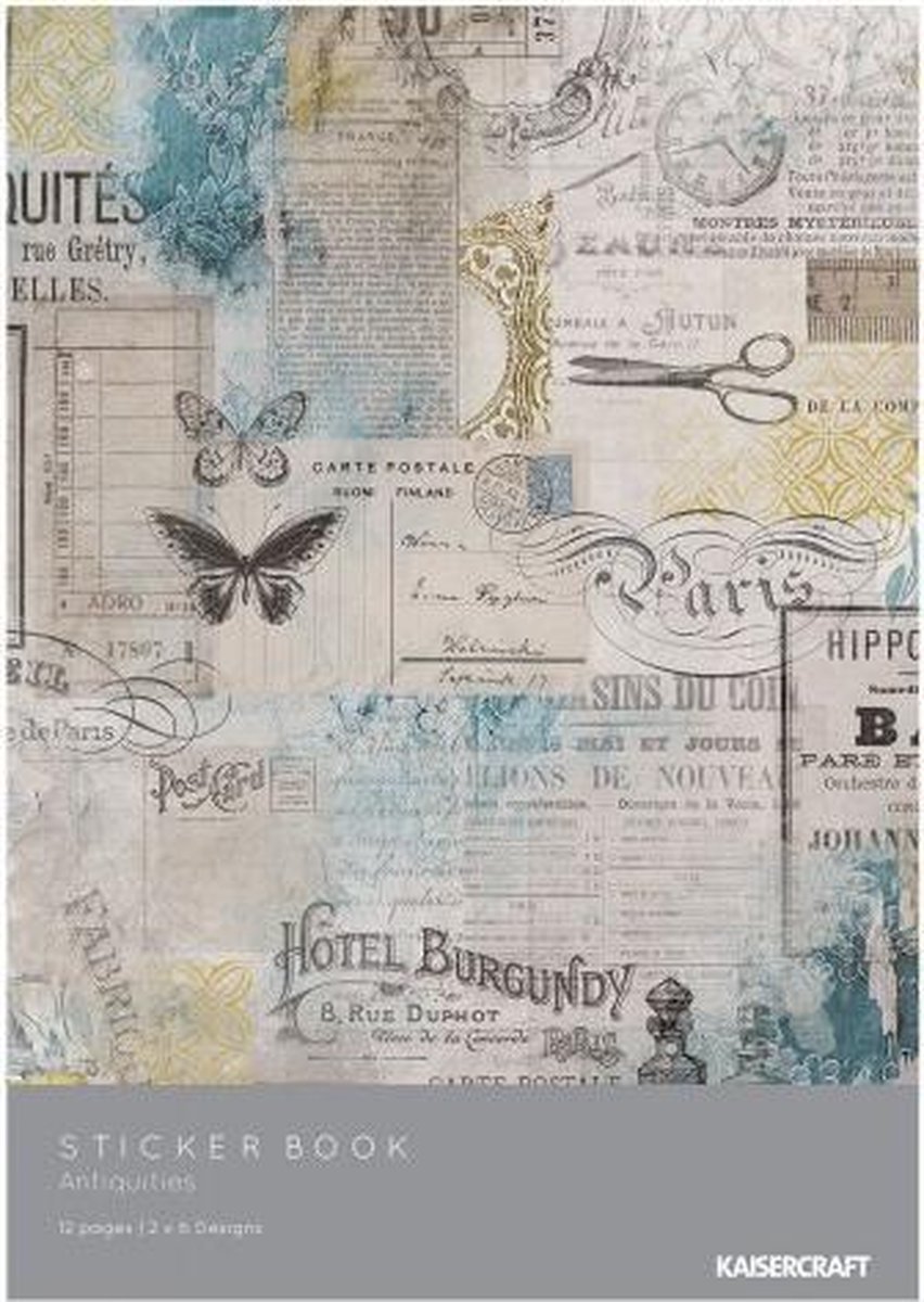 Stickers - Kaisercraft • sticker books 148x210mm 2x6 Antiquities - 1 stuk
