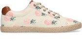 Sacha - Heren - Beige schoenen met print en rieten zool - Maat 42