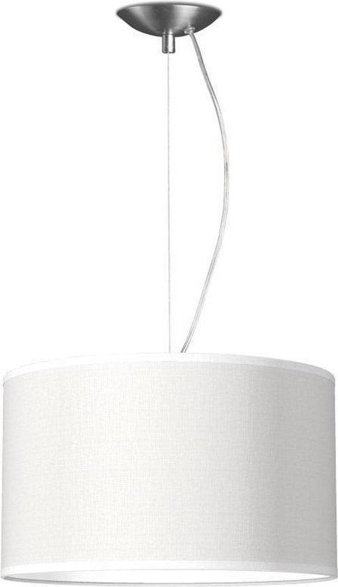 Home Sweet Home hanglamp Bling - verlichtingspendel Deluxe inclusief lampenkap - lampenkap 35/35/21cm - pendel lengte 100 cm - geschikt voor E27 LED lamp - wit