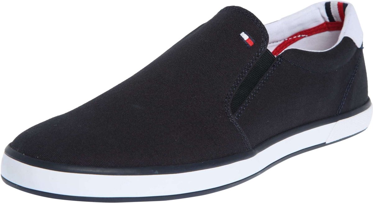 Tommy Hilfiger Harlow heren instappers laag donkerblauw canvas FM0FM00597 bol