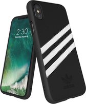 adidas Moulded Case SUEDE FW18 iPhone X XS hoesje - Zwart Wit