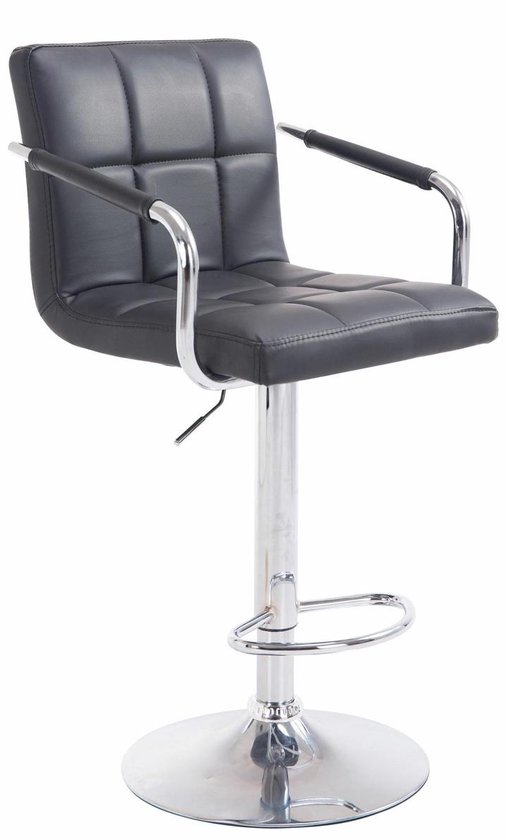 Set van 2 Barkrukken Lucy grijs/chroom