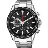Citizen Super Titanium Horloge - Citizen heren horloge - Zwart - diameter 43 mm - Titanium
