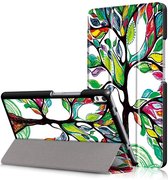 3-Vouw kleurrijke boom stand flip hoes Lenovo Tab 4 8 Plus