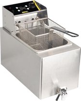 Buffalo Enkele Friteuse met Tijdklok | 8 liter