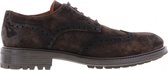 Grotesque | Triplex 2-b dk brown suede brogue - dk brown sole | Maat: 46